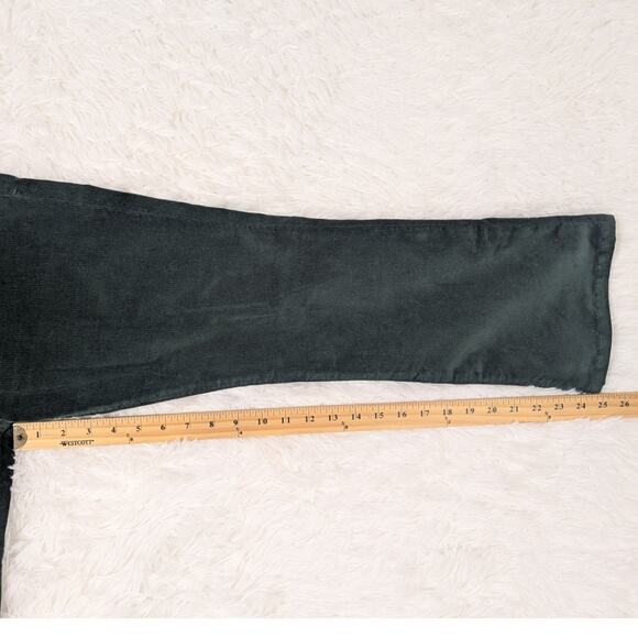 Frame Le Mini Boot Corduroy Jeans Pants Hunter Green Size 30 - Picture 11 of 13